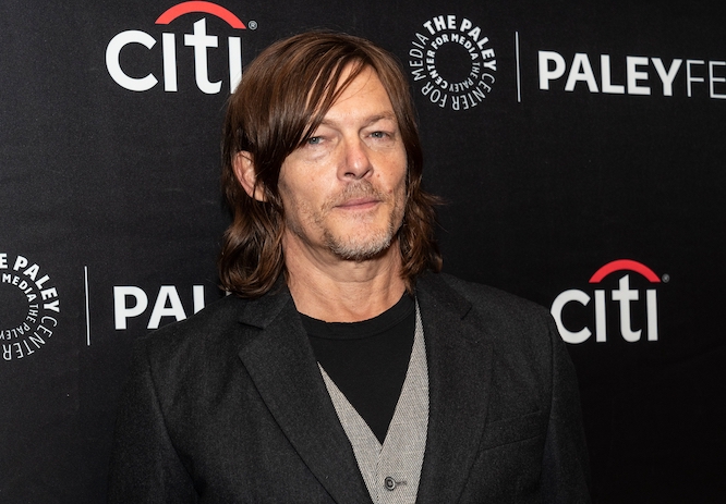 Norman Reedus attends PaleyFest panel for The Walking Dead at Paley Center for the Media in New York on October 8, 2022