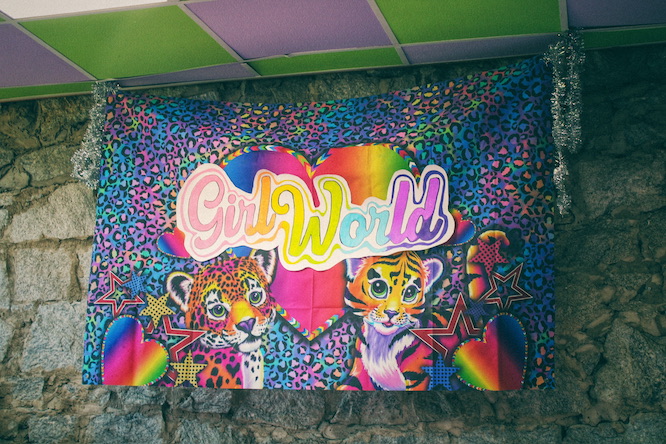 Lisa Frank 'Girl World' sign