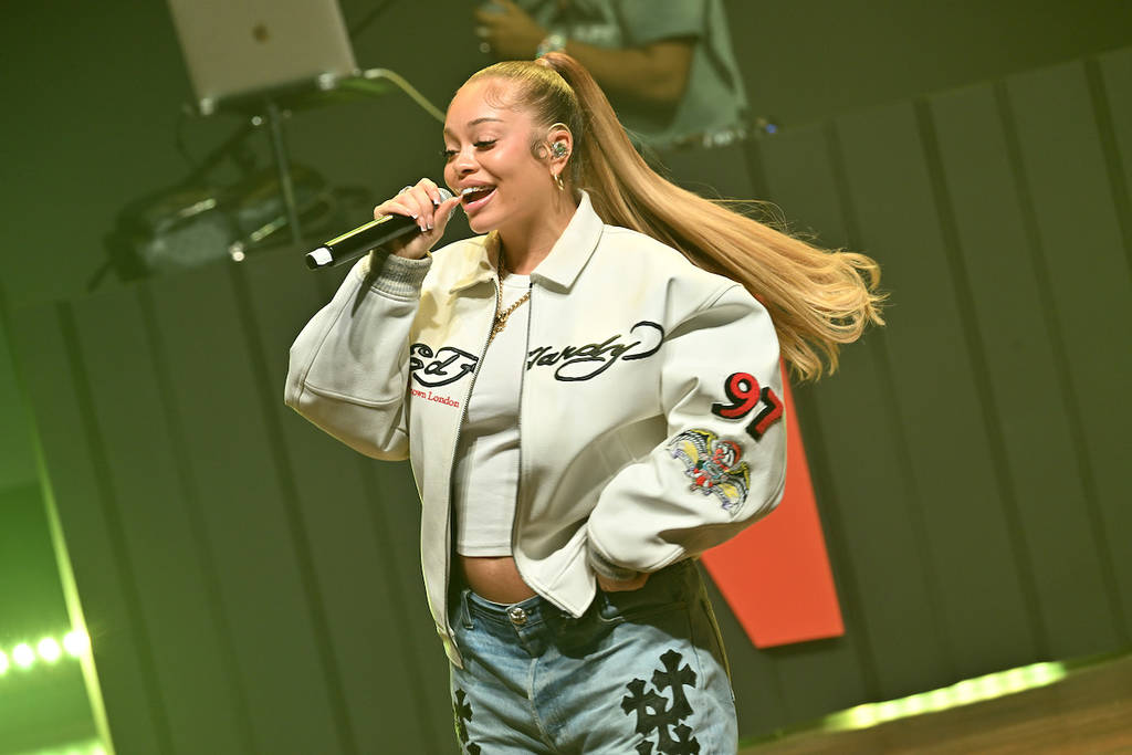 ATLANTA, GEORGIA - NOVEMBER 19: Latto performs onstage during Rhythm + Flow Fest (Rhythm + Flow Season 2 Event) at The Eastern on November 19, 2024 in Atlanta, Georgia. (Photo by Paras Griffin/Getty Images for Netflix)