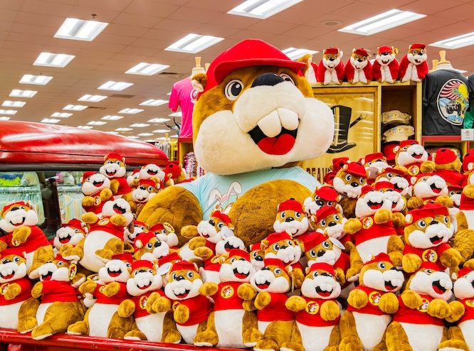 Texas, MAR 8 2024 - Walking through the bustling and famous Buc-ee's store.