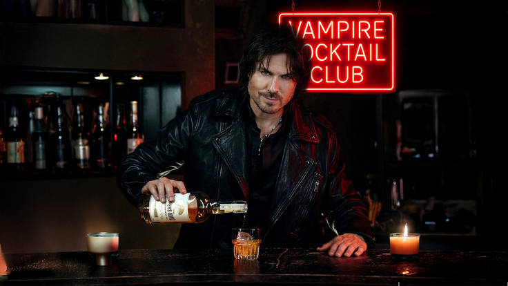 an image of Ian Somerhalder pouring a cocktail into a glass