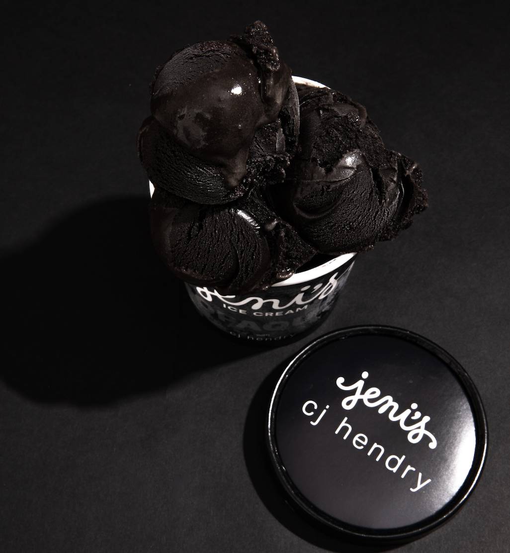jet black ice cream