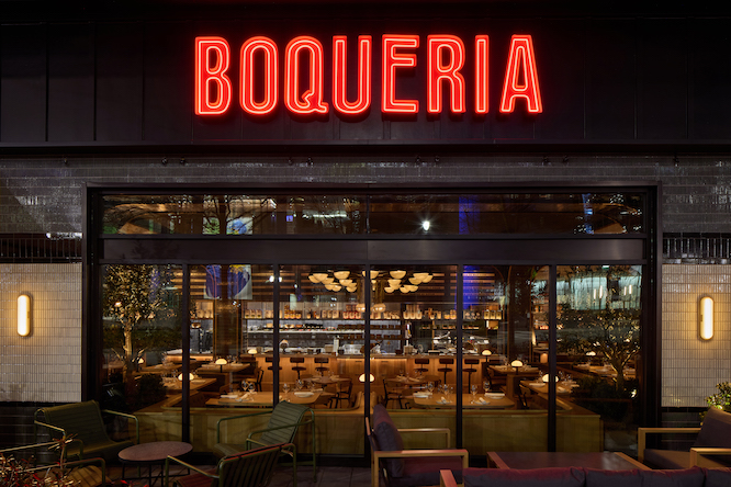exterior of a restaurant called Boqueria