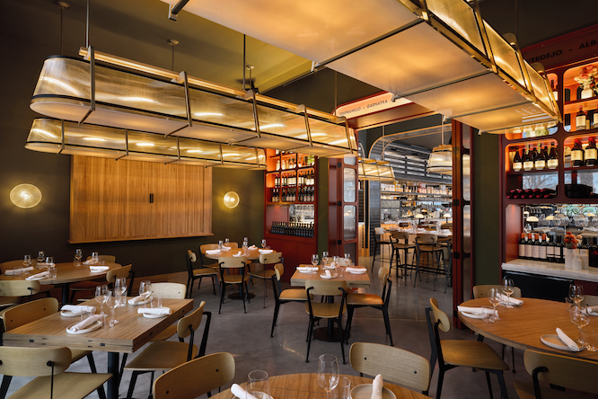 fancy interior of a bar