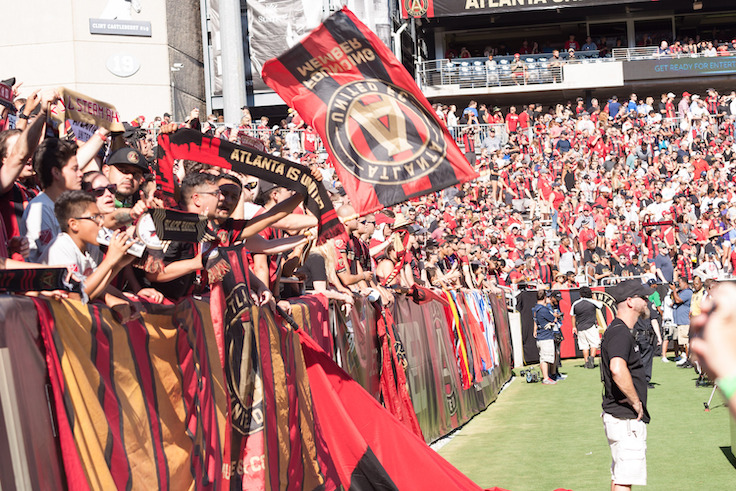 MLS Atlanta United Hosted Orlando City on Saturday 29th, 2017 at the Georgia Tech campus Bobby Dodd Stadium in Atlanta, Georgia - USA