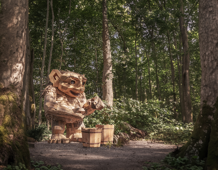 giant troll in the woods
