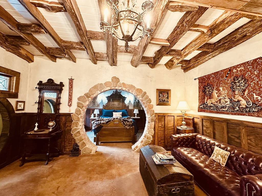 interior of a medieval castle