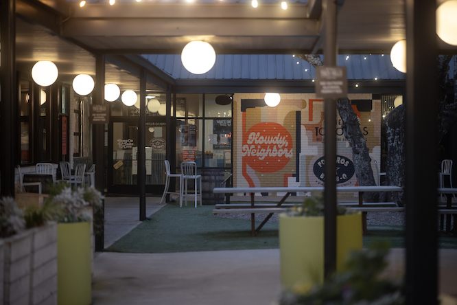 an outdoor mall courtyard