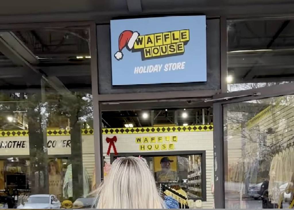 a Waffle House holiday store