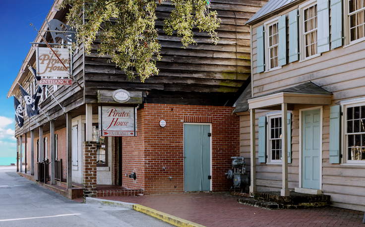 SAVANNAH, GEORGIA - December 5, 2015: Savannah is the oldest city in Georgia. From the historic architecture and parks to the beaches of Tybee, Savannah attracts millions of visitors annually.