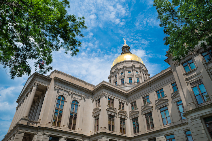 Georgia state capitol building in Atlanta