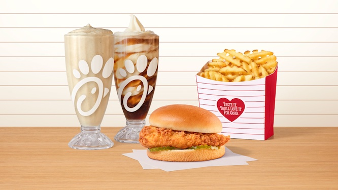 a Chick-fil-A® meal with a coke float