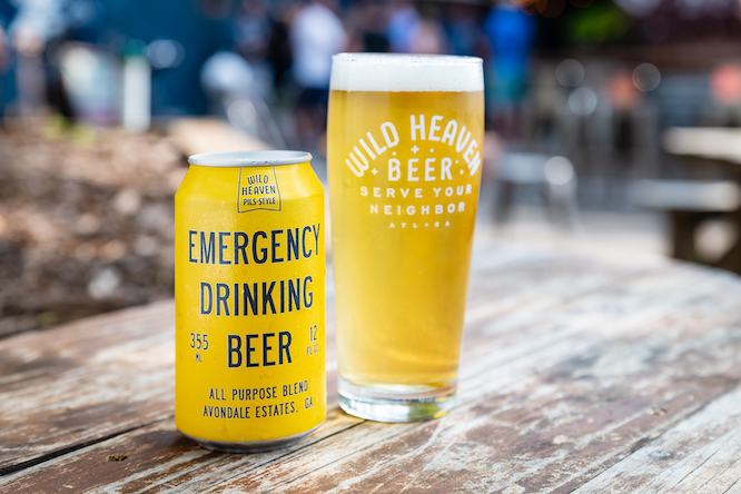 wild heaven beer in a pint glass