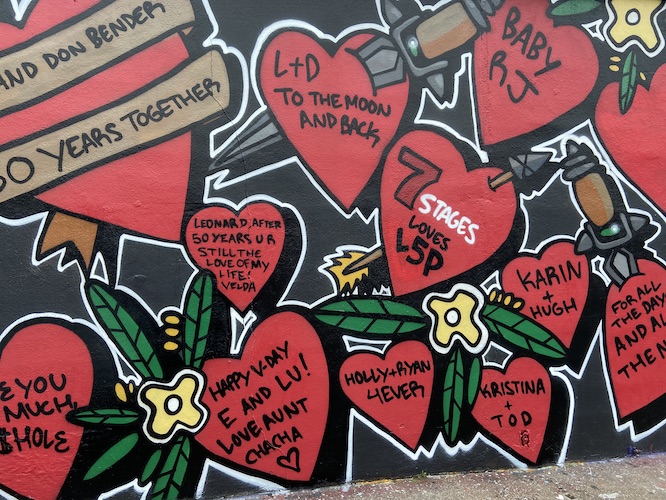 heart mural
