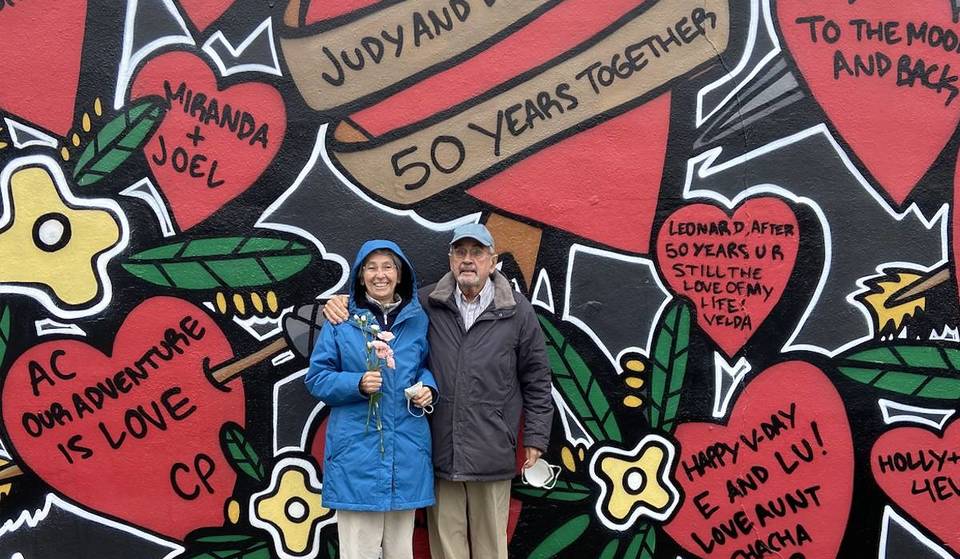 Little 5 Points Is Hosting An Out Of This World Valentine’s Day Experience — From Their Iconic Heart Mural To An Intergalactic Love Story With An Alien Wedding