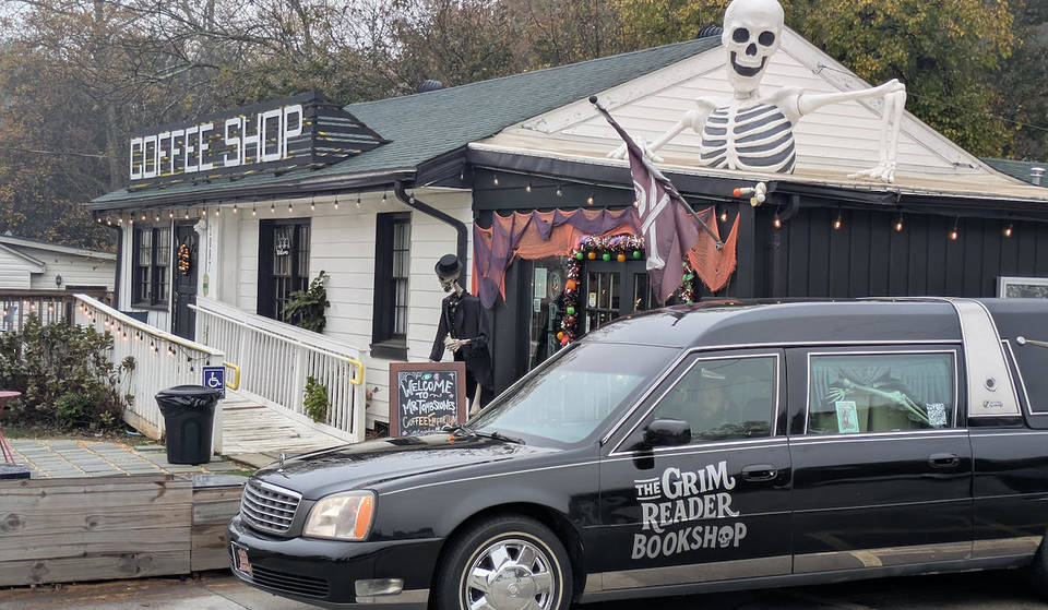 Atlanta’s Unique Hearse Bookstore, The Grim Reader, Is Opening A Brick-And-Mortar Book Store On Friday The 13th Of March —  A Moody Third Space For ATL’s Weirdest (& Best) Readers