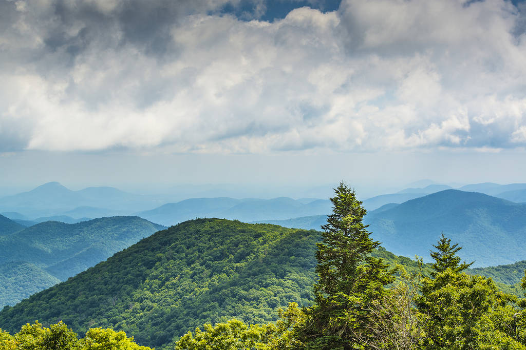 View of Appalachian mountains in north Georgia, USA.