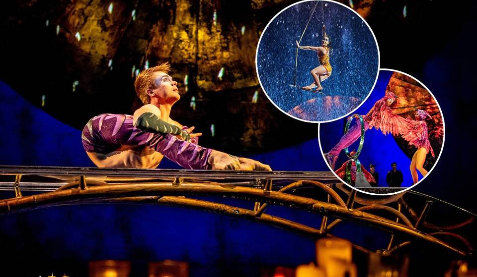 A solo dos horas de Atlanta, Cirque du Soleil LUZIA trae lluvia torrencial y acróbatas que desafían la gravedad bajo la carpa.