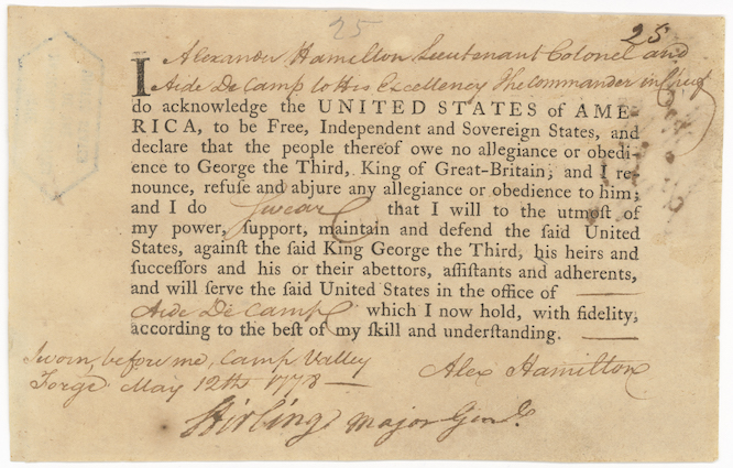 Oath of A. Hamilton 01671_2007_001