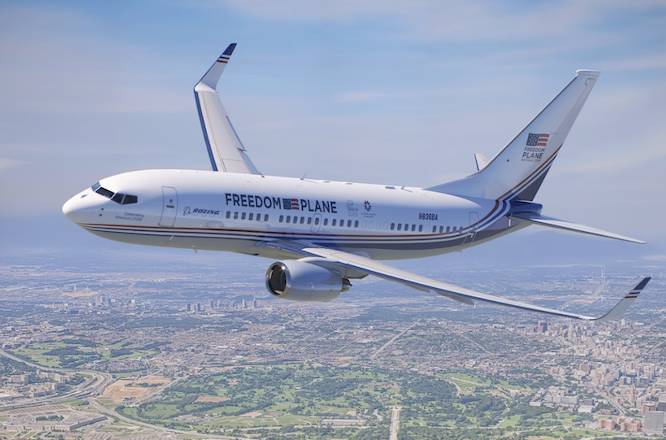 rendering of a Freedom Plane