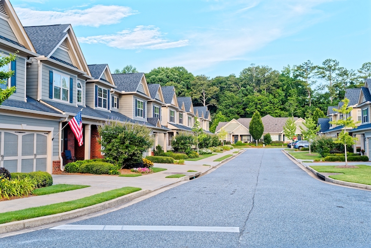 CUMMING, GEORGIA - June 25, 2022: The housing market is facing a new boom in growth thanks to the aging baby-boomer population and the desire for over-55 and assisted living communities.