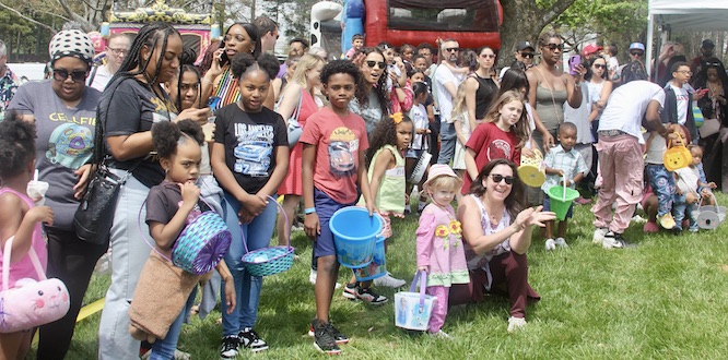 huge art festival easter egg hunt