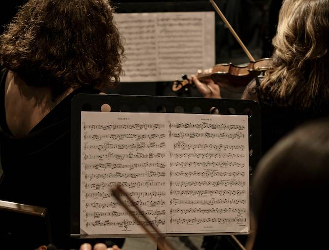 sheet music for an orchestra