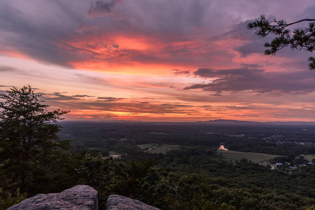 Sunset on Georgia Mountains