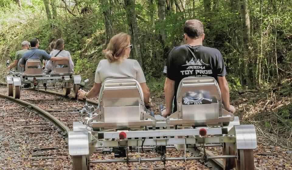 This Motor-Assisted Rail Bike Adventure Is The Most Unique Way To Explore The Georgia Mountains This Spring — Just 90 Minutes From Atlanta