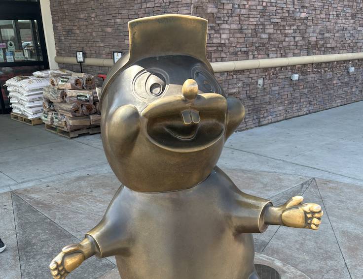 La estatua de Buc-ee's