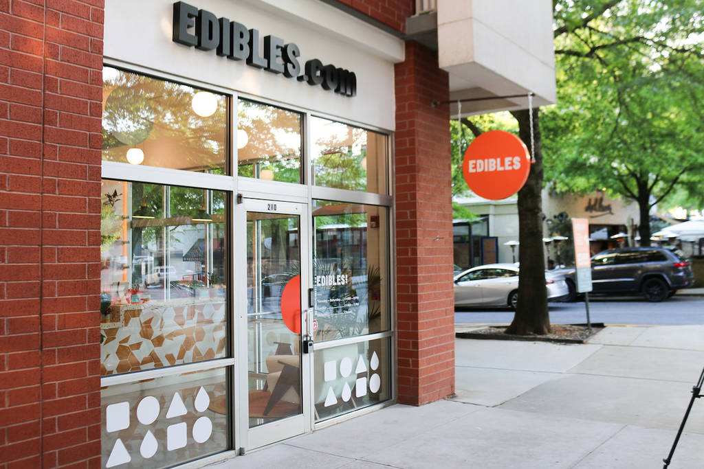 exterior of a building with lots of windows and brick exterior. Edibles.com