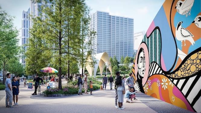 art walk rendering in atlanta