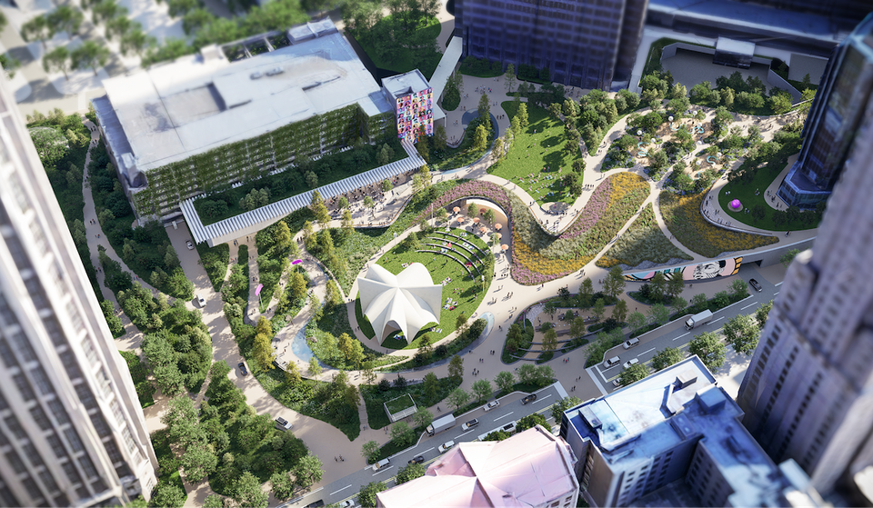 «Uno de los próximos grandes hitos cívicos de Atlanta»: Midtown Alliance anuncia los planes para el espacio comunitario «Midtown Green» en el corazón de Midtown