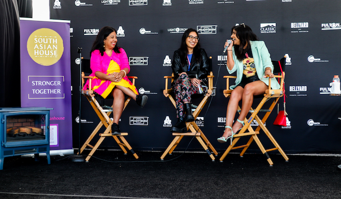 una mesa redonda en un festival de cine
