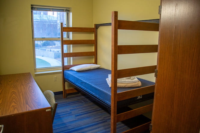 cama en la residencia