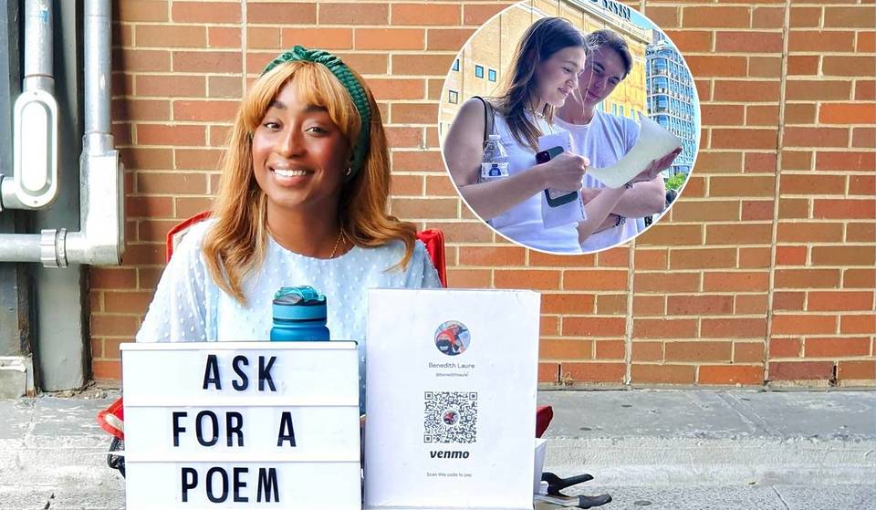 Esta artista local de Atlanta está recaudando fondos para llevar su Poetry Parlor al Beltline: poemas caprichosos escritos en el acto solo para ti