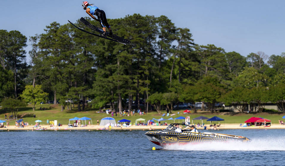 Forget the coast: this huge floating obstacle course &amp; beach just 90 minutes from Atlanta is the ultimate Memorial Day escape — watch the legendary Masters Water Ski &amp; Wakeboard Tournament, nightly fireworks, and more