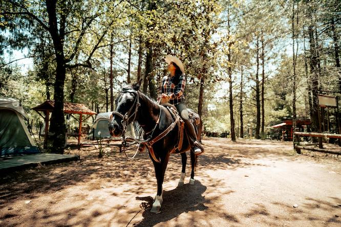 montar a caballo