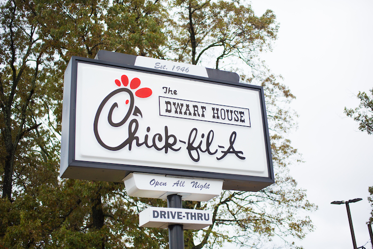 Chick-fil-A Original Dwarf House sign