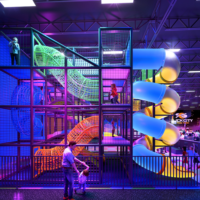 slide park obstacle course