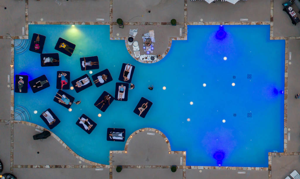 huge pool for floating