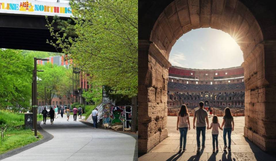 A solo unos pasos del Atlanta BeltLine, esta experiencia ultrarrealista del Coliseo te transportará al corazón de una antigua batalla de gladiadores romanos