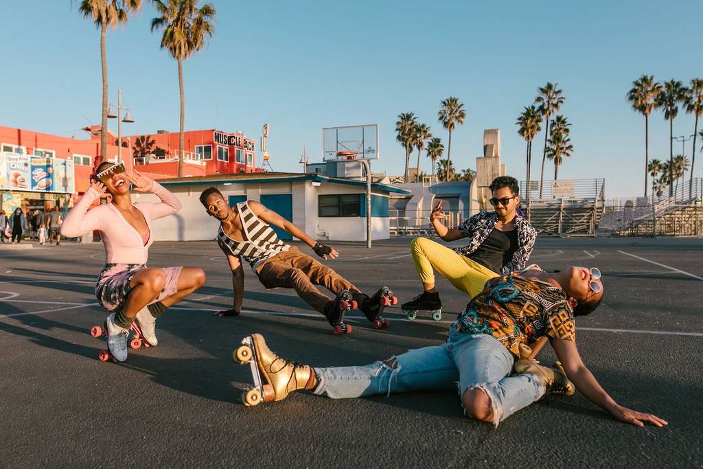 group of skaters