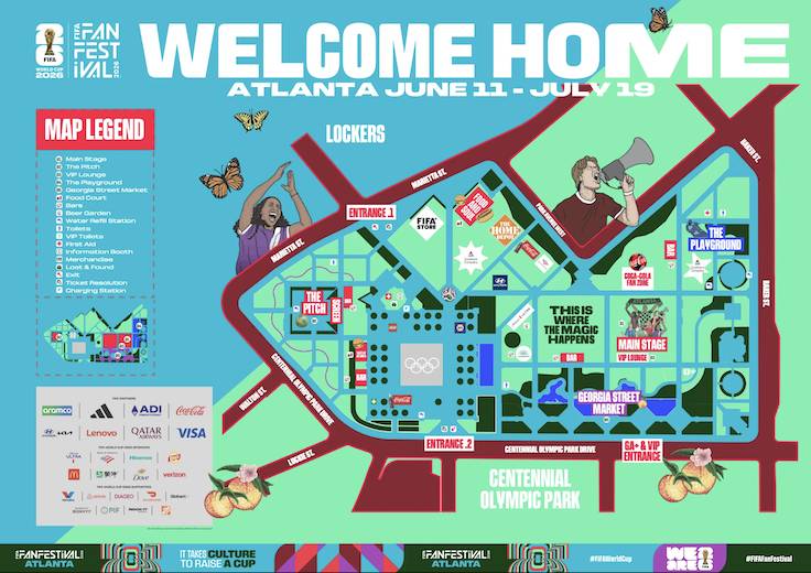 a map of the FIFA World Cup festival 