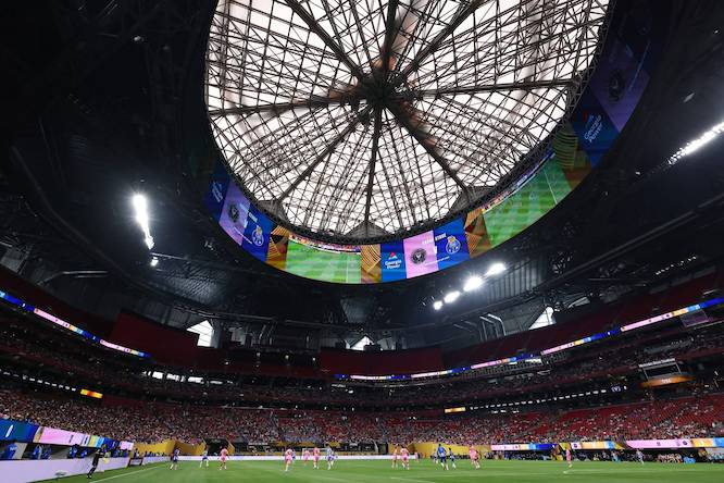 interior of Atlanta Stadium during the World Cup