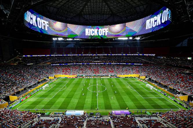 interior of Atlanta Stadium during the World Cup