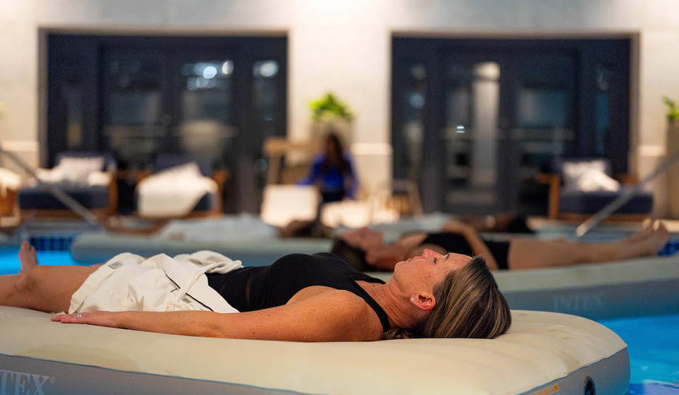 This luxury Midtown spa is hosting 3 candlelit floating meditation experiences this summer — two hours of spa access, a restorative sound bath, light bites &amp; a floating meditation
