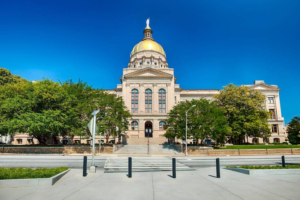 Georgia state capitol building in Atlanta