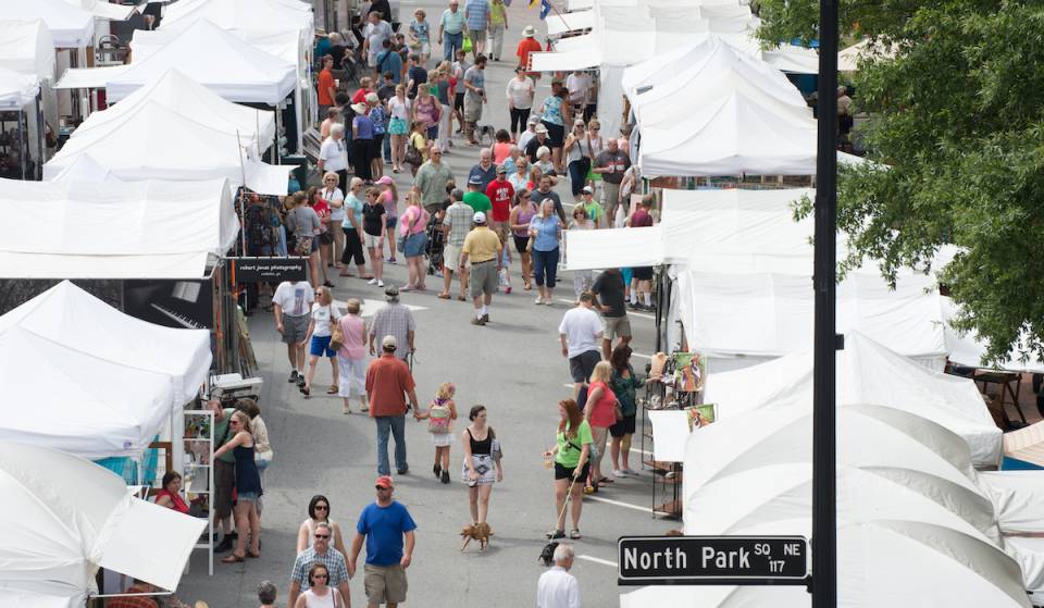 One of the top 15 best arts festivals in the U.S. is a free-admission 3-day art festival in Marietta Square &amp; its celebrating 40 years this Labor Day weekend — 220+ artists, live art demonstrations, live music, delicious drinks &amp; more
