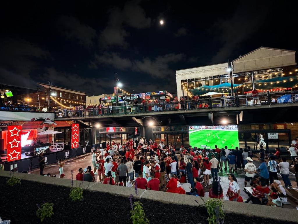 huge fan festival for the World Cup